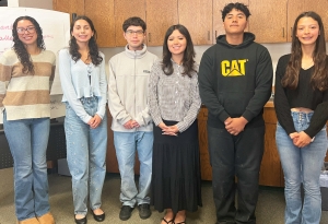 Pictured above are the 2025 Dr. Samuel Edwards Summer Healthcare Internship Program (SHIP) recipients (l-r), Serenity Burboa, Sara Magdaleno, Esteban Estebes, Teresa Valdovinos, Ignacio Arenas, and Lizbeth Mendez. Photo credit SCVWF Board of Directors.
