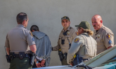 On Wednesday, April 19, 2023, at 11:15am, the Ventura County Sheriff’s Office received a call of a suspicious vehicle at the 1100 block of Mockingbird Lane and Sierra Vista Avenue, with a male and female subject inside, the male exhibiting indecent exposure. A Fillmore deputy arrived on the scene and contacted the subjects, with the male, Juan Torres, 28 of Oxnard, providing a false name, then fleeing the area. According to a passerby the subject was observed running northbound on C Street before taking an unknown direction. Fillmore deputies were advised on where the subject was last seen but units were unable to locate him. The female, Victoria Nunez, 19 of Camarillo, was arrested, and the vehicle was towed from the scene and impounded. At 4:10pm, deputies arrested Torres in the Rite Aid parking lot, after a short foot pursuit. Torres was booked at the Pre-Trail Detention Facility for evading arrest, trespassing, providing a false name, and residential burglary. He remains in jail awaiting his court appearance with bail set at $40,000. Photo credit Angel Esquivel-AE News.