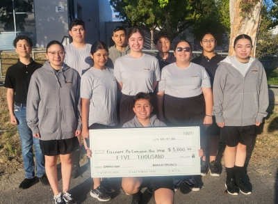 Fillmore Explorer Post #2958 received a $5,000 anonymous donation to help provide youth participants with uniforms, equipment, entry fees to events, and on-going training.