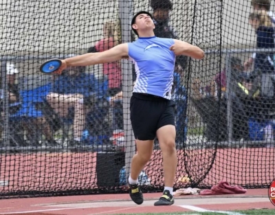 On Saturday, May 4, Fillmore High Track & Field teams competed and placed in multiple categories at the CIF Division 3 Prelims. Pictured right is Fillmore’s Anthony Tafoya launching the discus 139’2”, placing 7th and will advance to the CIF Finals in Moorpark on May 11th. Read full story on page 10. Photo credit Anthony Chavez.