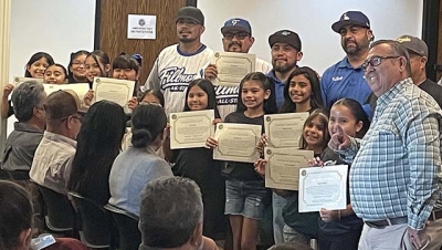 On Tuesday, July 14, Fillmore City Council recognized the Fillmore 8U All Star Team and Coaches who represented Fillmore proudly at the State Championship Tournament for the first time in 10 years. Photo credit Angel Esquivel.