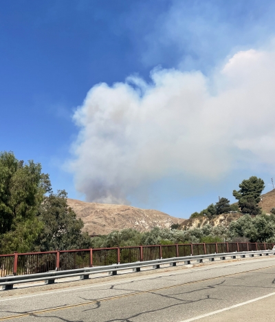 On October 3, 2024, over 500 emergency personnel responded to a fire that broke out near lake Piru and quickly grew, burning approximately 367 acres, and as of Monday, at 8:24am, the fire was out per the National Interagency Fire Center. Courtesy https://app.watchduty.org/i/35485. Photo credit Angel Esquivel.