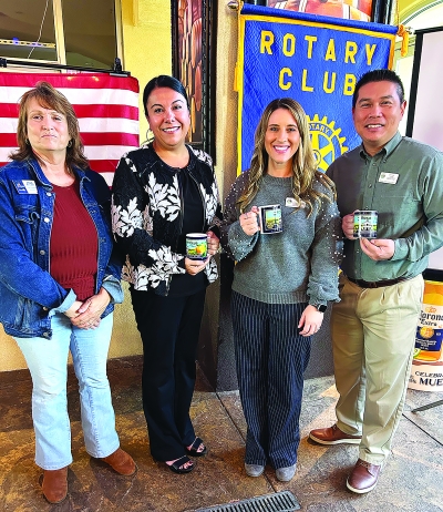 Pictured (l-r) are Rotary President Anna Reilley, FUSD Superintendent Christine Schieferle, Kellsie Weis, and Dr. Isaac Huong. Photo credit Martha Richardson.