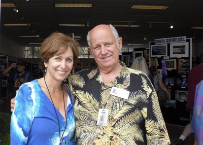 (l-r) Tracy Lehr and Lou Cunningham, Superintendent of Photography for the Ventura County Fair.