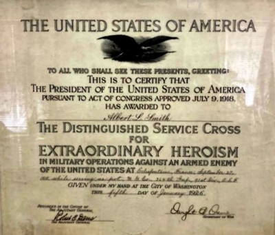 Heck Smith's Distinguished Service Cross Citation