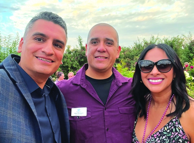 On Friday, September 13, the Boys & Girls Club of Santa Clara Valley will host their 2nd Annual Happy Hour event. Pictured above is Juano & Friends jamming for our guests; inset. Manny Minjares, Field Supervisor for 3rd District Supervisor Kelly Long, Lalo Malagon Fillmore Police Chief and Associate CEO of Boys & Girls Club of Santa Clara Valley. 