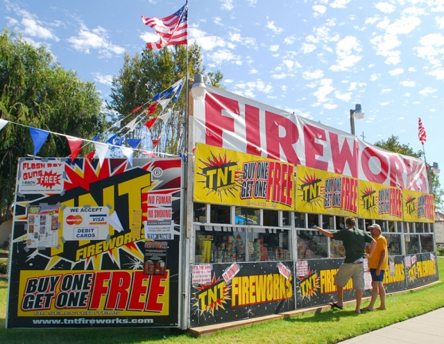 Get ready! Fillmore 4th of July is near. Fireworks booths are up around town, with sales starting on Saturday, June 28th, 2025, noon to July 5th. Local non-profit organizations will begin Safe & Sane Fireworks sales, a long-time tradition. Above is Saint Francis of Assisi’s Church booth from past years. Photo credit Gazette staff.