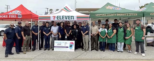 Coffee With the Badges was held on Friday, June 26 and there was a great turnout! The community extends our appreciation to the Fillmore City Fire Department, Ventura County Probation, the Sheriff’s Bomb Squad, Sheriff’s K9 Unit, Sheriff’s S.W.A.T. members, and the event’s local supporters — Starbucks Coffee, 7 Eleven, and Roan Mills Bakery — for their partnership and continued commitment to community safety. With the Fourth of July approaching, firework safety remains a top priority to prevent accidents, injuries, and fires. The teams spent the day engaging with community members to share important safety information and promote a responsible and enjoyable holiday for all. Photo credit Angel Esquivel.