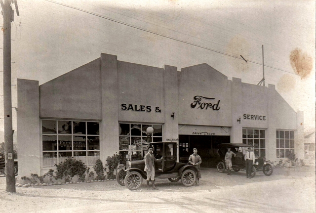 Ford Garage circa 1920. Photos courtesy Fillmore History Museum.