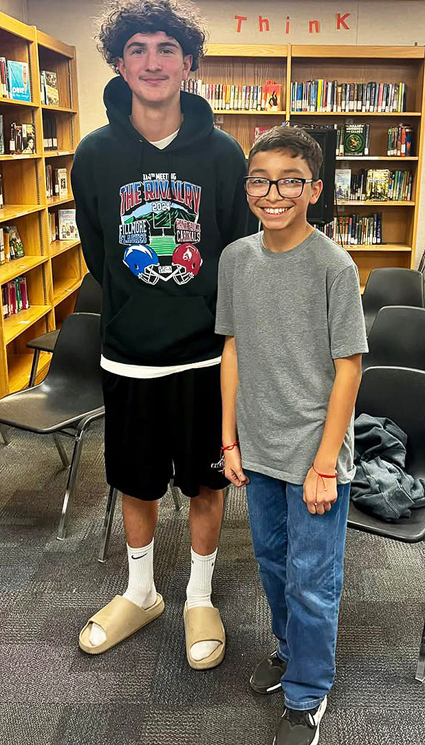 Fillmore Middle School Principal Jenny Plugge said, “We would like to congratulate our Spelling Bee Champion, 8th grader Ethan Zavala, and our runner-up, 7th grader, Jesus Gutierrez. We would like to celebrate all of the participants and our school staff who put in all of the work to make it happen.” Courtesy https://www.blog.fillmoreusd.org/fillmore-middle-school-bulldogs-blog/2025/1/30/spelling-bee-2025.
