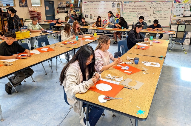 March 2025 was Art Appreciation Month across FUSD schools. Students, teachers, and staff celebrated and recognized the amazingly talented young artists within our Fillmore Unified School District community. Talent included the Fillmore High School student produced and directed play “Death is Weird”, along with Fillmore Middle School students work on Cubism, and Fillmore High School student art submitted to the Ventura County Fair competition. See color photos online at www.FillmoreGazette.com. Courtesy https://www.blog.fillmoreusd.org/fillmore-unified-school-district-blog/2025/4/4/art-appreciation-month.