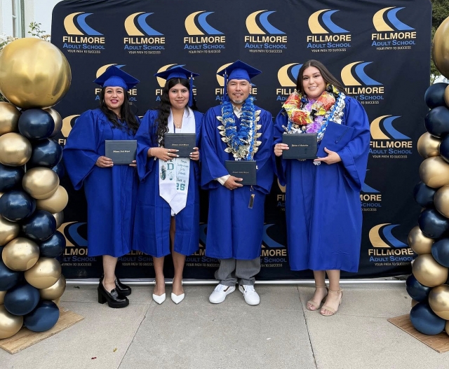 Fillmore Adult School Principal Blanca Mendieta said, “Congratulations to all Fillmore Adult School graduates of 2025! Your dedication is inspiring. We would also like to thank our dedicated staff for helping make this a year of growth and success.” Courtesy https://www.blog.fillmoreusd.org/fillmore-unified-school-district-blog/2025/6/2/graduation-week-at-fillmore-unified-fillmore-adult-school.
