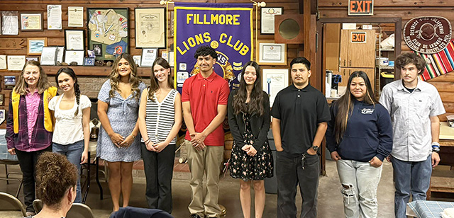 On Monday, May 18, 2026, the Fillmore Lions recognized 8 local high school students with scholarships. We will be attending their awards ceremony later this week to present their certificates and the amount of their scholarships. Six of the students read the essay they had submitted as part of their applications. Great stories and great tributes! Congratulations to you all! Posted May 19, 2026, at 9:41am courtesy https://www.facebook.com/FillmoreLionsClub.