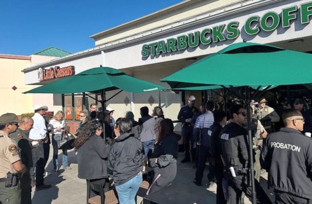 On Wednesday, March 19, 2025, Fillmore Police Department, Fillmore Fire Department, Ventura County Fire Department and the Ventura County Probation Agency held “Coffee with the Badges” at Fillmore’s Starbucks. This event allowed community members an opportunity to address questions and concerns to local public safety personnel and learn more about resources and services available in the community. The crowd enjoyed a cup of coffee, engaged in meaningful discussions, and helped strengthen the bond between first responders and the community. Photo credit Angel Esquivel.
