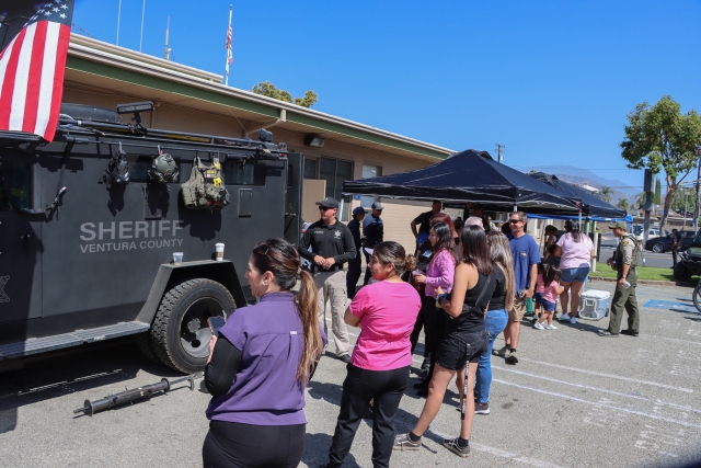 On Friday, June 28, 2024, Fillmore Police Department hosted Coffee with the Badges, where members of the public could have a cup of iced coffee or tea with local officers of public safety. With the Fourth of July approaching, this event was created to introduce the community to representatives of their local police and fire departments, with an emphasis on fireworks safety. Photo credit Angel Esquivel-Firephoto_91.