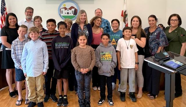 On May 13, 2024, at the Fillmore Unified School District Board of Trustees meeting, Rio Vista Elementary Principal Beverly Garnica presented an update on the success of the school’s programs, activities, and initiatives for the 2023-2024 school year. Office Manager Karina Lechuga, and Speech Language Pathologist Isabella Liu, were both recognized for their outstanding work, and dedication to Rio Vista Elementary staff, students, and families. Photo credit https://www.blog.fillmoreusd.org/fillmore-unified-school-district-blog/2024/5/13/rio-vista-elementary-school-update-amp-recognition.