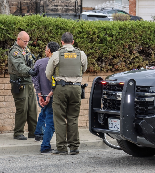 On Friday, February 7, 2025, Gabriel Casa, 44 of Fillmore, was arrested for robbery and assault with a deadly weapon on an adult male victim which occurred in the parking lot of a local market. Photo credit Angel Esquivel.