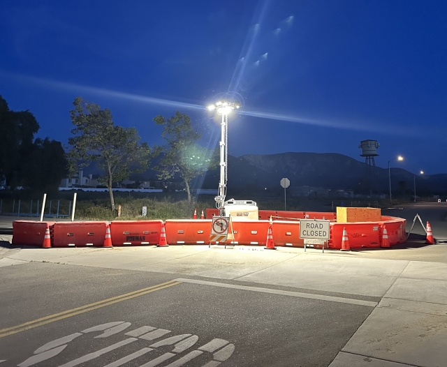 Pictured is one of several streets closed to through traffic due to sewer line repair. This repair is taking place at the intersection of River and C Street. When asked when the work might be completed and costs, City Municipal Services Director Troy Spayd said, “We are reviewing the proposals now. They came in higher than expected. They range in amount from $2M to $4M. Once the work starts it will be completed in 60-75 days or so, for the first phase. The first phase includes the sewer replacement in C Street from SR-126 to River Street. Phase two includes the sewer on D Street from SR-126 to River Street.” On Thursday, March 16, at approximately at 6:45 pm, a sewage main failure in west Fillmore took place near El Paseo St. / Village Square at C Street. Road lanes in the surrounding areas have been closed since then for exhaustive repairs causing major traffic inconvenience.
