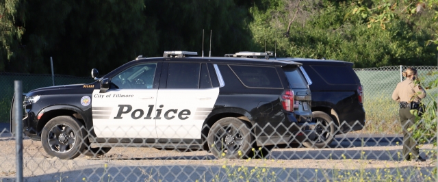 On Saturday, May 25, at 6:21 p.m., a Fillmore Police Deputy informed dispatch that graffiti vandalism was taking place under SR126 (Pole Creek) west of El Dorado. The deputy was able to identify suspect information, and it was relayed over the radio to responding units. While deputies attempted to make contact with the subjects, they fled on foot. Subject 1 ran through the private community gate at The Bridges into a backyard. Subject 2 ran north along the washbasin and was apprehended near Main Street. The suspects, Cristian Guerra, 27, and Brandon Rodriquez, 28, were charged with graffiti vandalism, conspiracy, and resisting arrest (2 misdemeanors/1 felony); they were booked at the Ventura County Main Jail Facility.