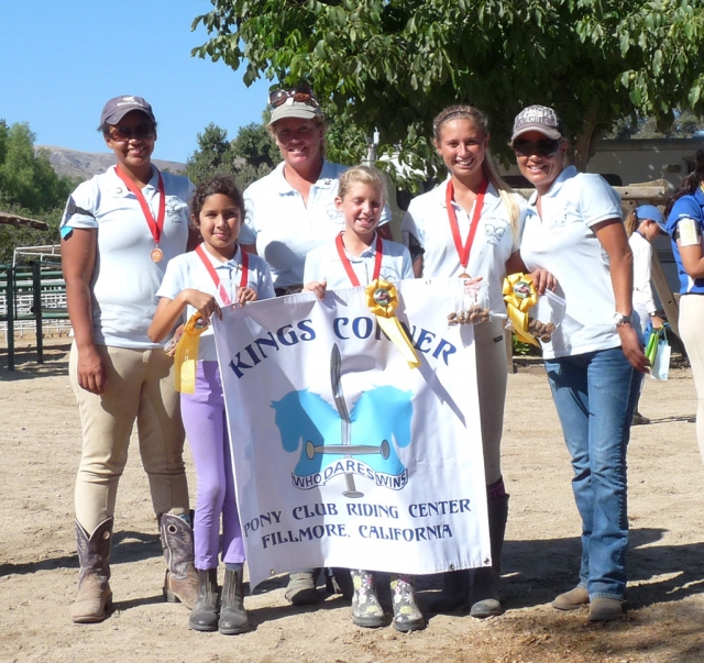 Pony Club members Jasmin Parson, Isabela Ibarra, Instructor Taurie Banks, Jillian Morris, Bailey Brantley, and Chaperone Tania Brantley.