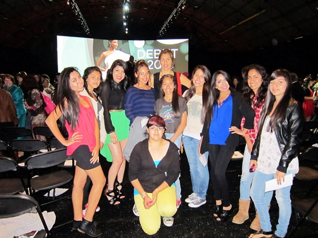 Big mentors from the Big Brothers Big Sisters program at Fillmore High School.