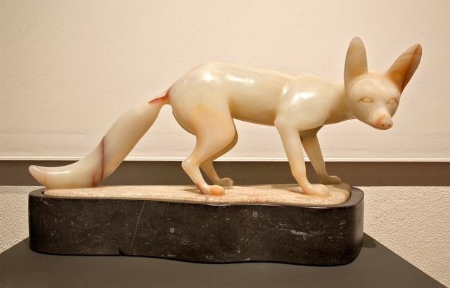 Fox Sculpture by Carlyle Montgomery. Photo by Myrna Cambianica.