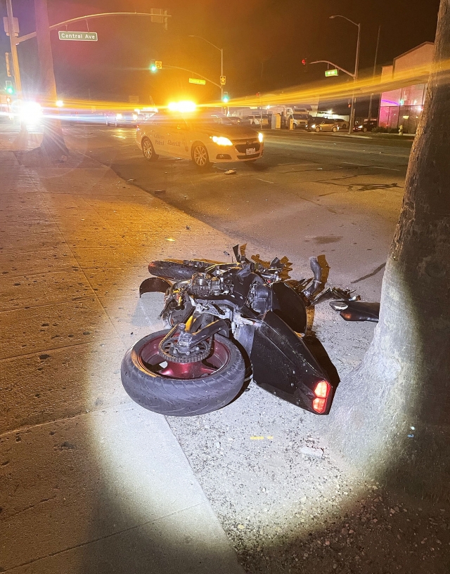 On Tuesday, May 20th, at 8:50 p.m., Fillmore Police Department, Fillmore Fire, and AMR Paramedics responded to a vehicle vs motorcycle collision on SR-126 west of Central Avenue. The motorcyclist sustained minor injuries. Cause of the accident is under investigation.