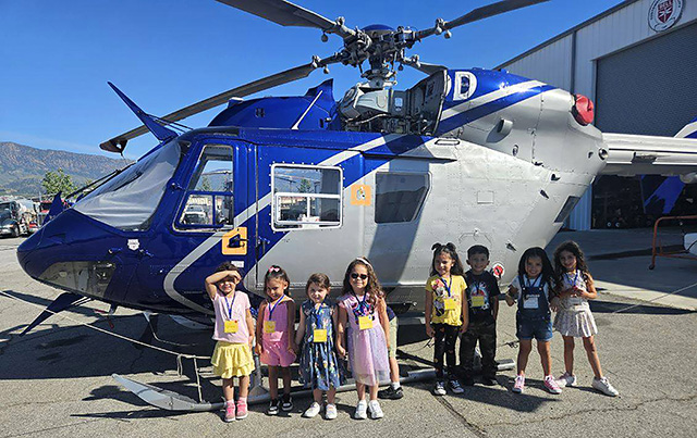 Mountain Vista Elementary Principal Christine McDaniels said, “Thank you, Rotocraft/Guardian Helicopters for hosting our Transitional Kindergarten students! Future pilots!”