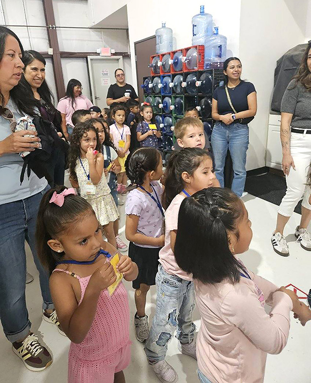 Above are more photos of Mountain Vista Elementary Transitional Kindergarten students who took a special tour of Rotocraft/Guardian Helicopters.
