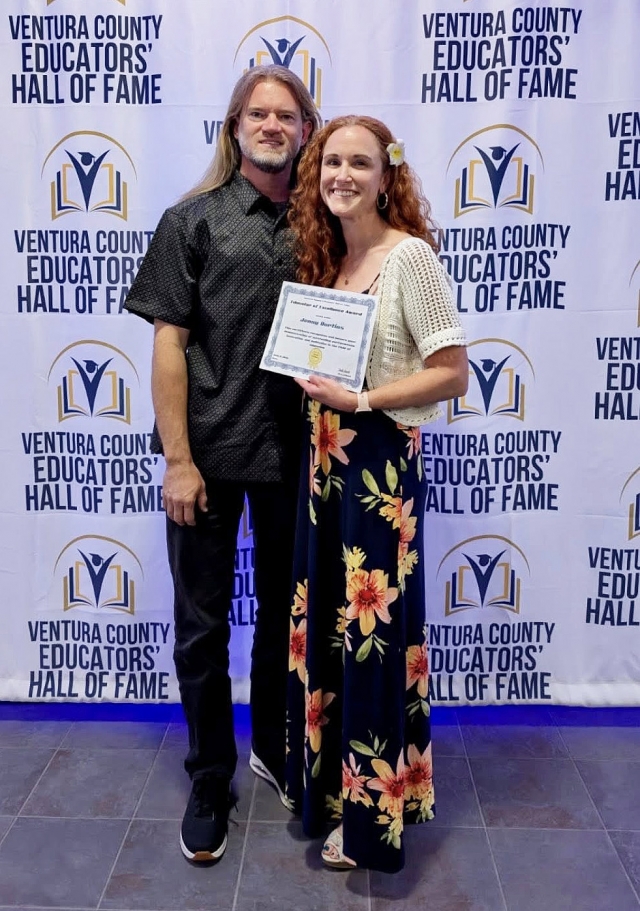 Congratulations Fillmore Middle School teacher Mrs. Bortins for her recognition as one of the Educators of Excellence in Ventura County. Fillmore Middle School Principal Jenny Plugge said, “This is an amazing accomplishment and Fillmore Middle School is so proud of you!” Courtesy https://www.facebook.com/permalink.php?story_fbid=pfbid0ez1wyVbNs2gjQ1xWMPvfEbPrmZLhHhgPjthduBsRavpD93DbWiaALt5bcaQqcYApl&id=100063524712513.
