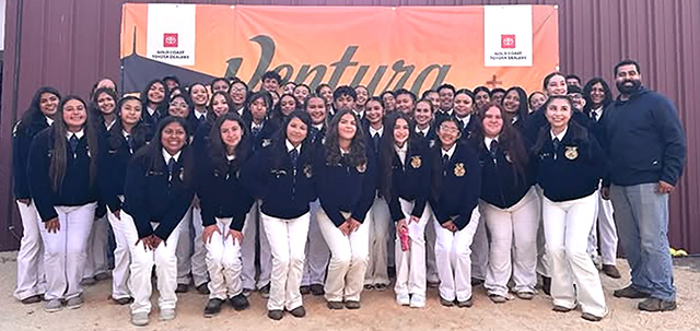 Fillmore FFA made a statement at the 2025 Ventura County Fair of multiple students placing in more than one category; Yaretzi Garcia, Champion FFA Novice Showman, Joseph Rosas, Reserve Grand Champion Market Steer, Olivia Nava, 2026 Reserve Grand Champion Hog, and Arianna Vargas, Reserve FFA Market Goat. Photos courtesy https://www.instagram.com/fillmore.ffa/.