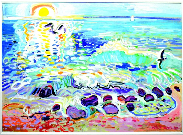 "Seascape" - Nancy Whitman Private Collection. Photo by Claire Hill.