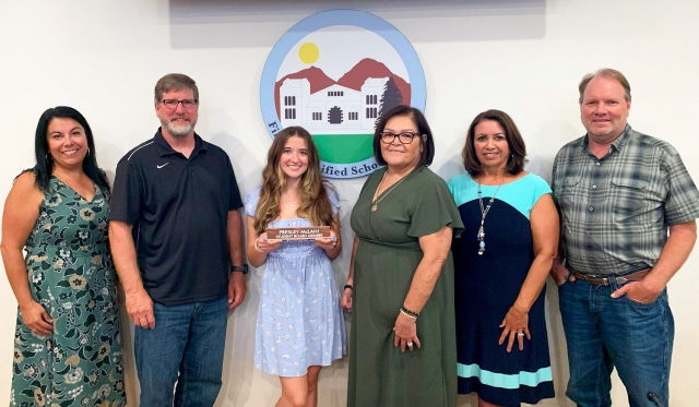 On Tuesday, August 20th, 2024, Fillmore Unified School District’s governing board welcomed Student Governing Board Representative, Presley McLain. Superintendent Christine Schieferle said, “We look forward to your leadership and thank you for representing the students at Fillmore High.” Courtesy https://www.blog.fillmoreusd.org/fillmore-unified-school-district-blog/2024/8/23/presley-mclain-selected-student-governing-board-representative.