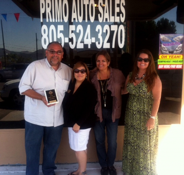 Fillmore Chamber of Commerce would like to welcome our newest Member, Rudy Gonzalez Jr. Sales Manager at Primo Auto Sales located on the corner of Ventura St/Hwy 126 & Central Avenue. Serving the entire Santa Clara Valley and stop by and see all the great vehicles they have to offer. You may reach Rudy at (805) 524-3270.
