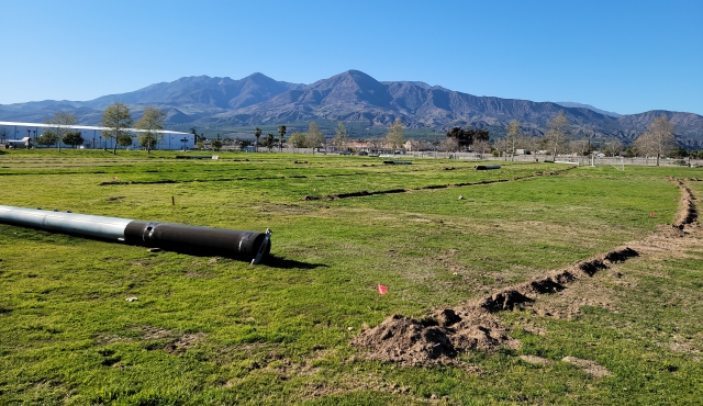 On Friday, March 7th, 2025, groundwork was spotted at Two Rivers Park in Fillmore as part of the renovations. Back in December 2024, Two Rivers Park, Rio Vista Park, and Shiells Park were closed due to turf issues and other renovations. The baseball fields at Two Rivers Park, Rio Vista Park, Shiells Park reopened February 1st, while the soccer and football fields at Two Rivers Park will remain closed until the end of July 2025. The Dog Park at Two Rivers Park will remain open during this renovation period. For more information visit https://www.fillmoreca.gov/CivicAlerts.aspx?AID=169.