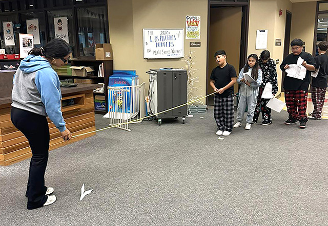 Rio Vista Elementary School Principal Kayleigh Kelp said, “November Saturday School Success! Despite the rainy weather, our students showed up ready to learn and have fun during our PJ & Hot Cocoa themed Saturday School! K-2 students built balloon-powered cars. 3rd-5th graders engineered and tested different paper airplanes, learning about lift, thrust, and drag. A big shoutout to our students and teachers for their creativity, curiosity, and enthusiasm! Our next Saturday, School will be a December 13th. Look for sign-ups via Parent Square and our monthly newsletter coming soon.” Courtesy https://www.facebook.com/484802076990777/posts/1327789286025381.