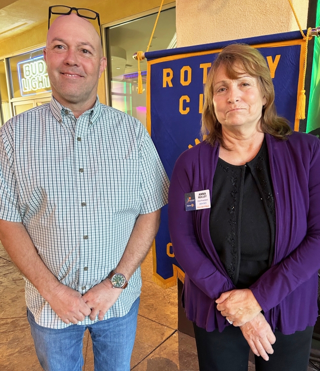 Fillmore Rotary welcomed new member John Meadows into the club at last week’s meeting. Congratulations and welcome John. Photo credit Martha Richardson