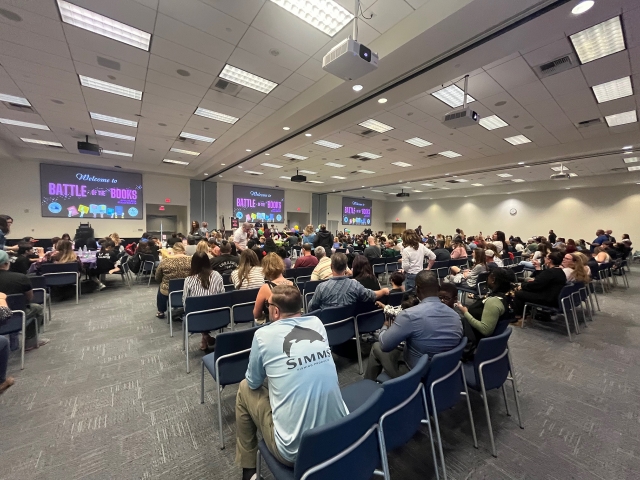 Last week, students from San Cayetano Elementary competed in the annual Battle of the Books competition sponsored by the Ventura County Office of Education (VCOE). Battle of the Books is a fast-paced trivia-style game in which students in grades 3rd-5th answer questions about books they have read from the VCOE Battle of the Books list. The event encourages students to read a variety of genres and have fun. Nineteen students from San Cayetano Elementary met 1-2 times a week for 17 weeks with their teacher Mr. Craig and librarian Mrs. Santiago. They showed so much dedication and hard work reading through the 14 books on the list. Many schools participated throughout Ventura County and Fillmore proved to be a top contender! This was Fillmore’s first time attending the event and students cannot wait to participate again in the future. More photos online at wwwFillmoreGazette.com.
