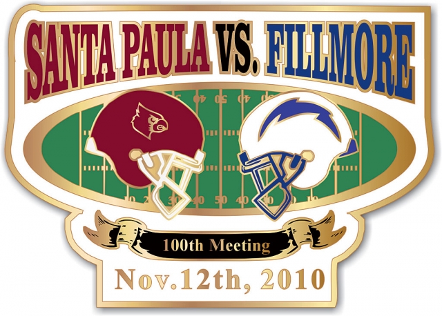 The Junior Class from Fillmore High School is selling Collector Sports Enamel Pins for the 100th Santa Paula vs. Fillmore Football Game. Each pin is $4. Contact Taelor Burhoe at 805-421-6813 to pre-order. Please help us Fundraise for PROM!