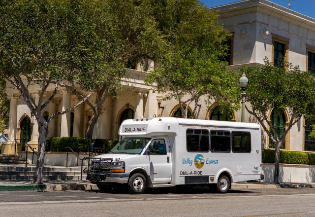 Starting Thursday, August 1, 2024, Valley Express Bus & Dial-A-Ride and the Ventura County Transportation Commission (VCTC) will begin providing a direct one-seat ride between the cities of Fillmore and Moorpark using the Highway 23/Grimes Canyon corridor, the Fillmore-Moorpark Route. Photo credit Valley Express and VCTC
