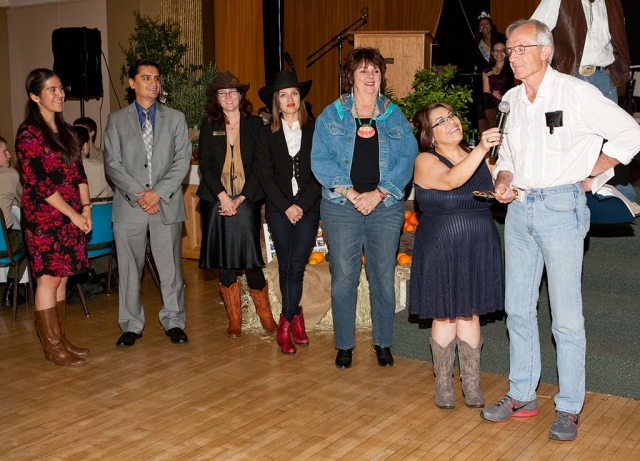 (above) Lifetime Achievement Citizen John Scoles. The Fillmore Chamber of Commerce held its annual Community Awards & Installation Dinner on Friday, March 7, 2014 at the Veterans Memorial Building. The event was well attended to honor recipients for: Citizen of the Year Monte Carpenter, New Outstanding Business of the Year Diamond Realty, New Outstanding Business of the Year Zumba Fitness, Lifetime Achievement Business Super Seal & Stripe owner Brenda Ortiz, Lifetime Achievement Citizen John Scoles, Firefighter of the Year Even Zellmer, Officer of the Year Deputy Oren Ryerson, Business of the Year Elkins Ranch Golf Course General Manager Cheryl Dumitt, FUSD Administrator of the Year Cynthia Frutos, FUSD Teacher of the Year Esperanza “Hope” Chavez, FUSD Classified Employee of the Year George Negrete, and FUSD Student of the Year Nick Johnson. Fillmore Boys & Girls Club Non-profit of the Year will be in print next week. Pictures taken at the awards dinner courtesy of KSSP Photographic Studios.