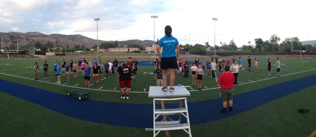 FHS Band Director, Greg Godfrey, enjoys teaching students to play instruments.  “It is great to watch my students move from the beginning to the advanced level.”  Mr. Godfrey’s advice: “Anyone who wants to become a professional musician be ready to practice!  Most of all, you should have fun playing your instrument.  The better you get as a musician, the more fun you have”.
And it is just that:  This summer Mr. Godfrey held band camp at FHS where 80 students participated and practiced their instruments from 10am to 4pm every day.  FHS Band marched at the Ventura County Fair Parade two weeks ago.
