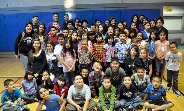 The Boys & Girls Club kids in a group shot before heading out to the Fillmore Library. The kids visit weekly to keep up on their reading skills. Thank you Fillmore Library for hosting us!!!