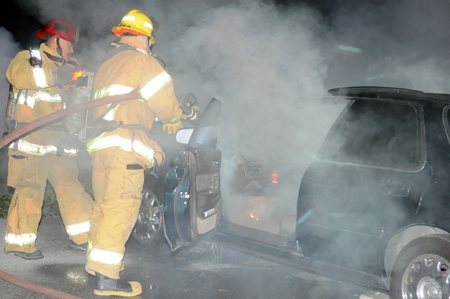 The car suffered serious damage.