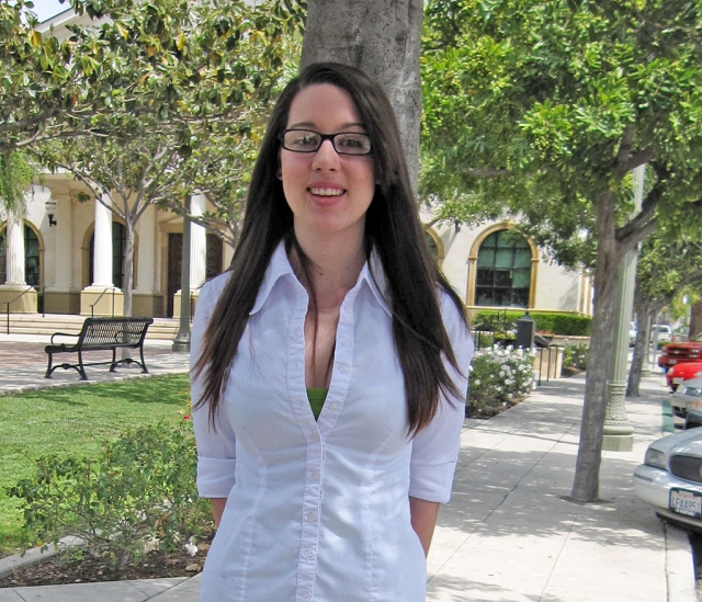 Emily Largey, outbound exchange student from Fillmore, presented a program to the Fillmore Rotary Club. She spent the school year in Germany, from August 2008 to January 2209.