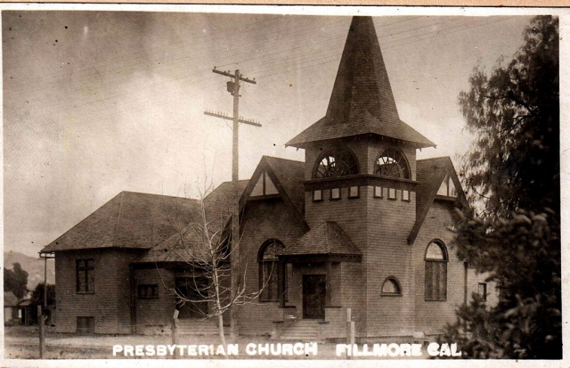 In October 1918, the first mention of the Spanish influenza appeared in a local newspaper. Pictured above is the Presbyterian Church circa 1910, which was converted into a temporary hospital in 1918 shortly after the announcement of the epidemic. Photos courtesy Fillmore Historical Museum.