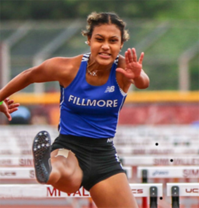 On Thursday, May 27th, FHS Track and Field competed in the Citrus Coast League Championships. (Above) Amani Hooker, who is the Citrus Coast League Champion for the 100m and 100m Hurdles. 