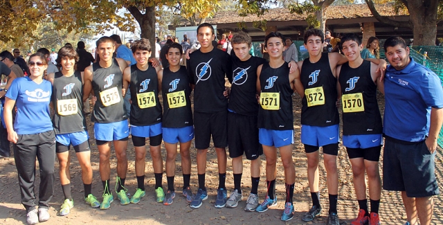 (l-r) Coach Tafoya, Frank Chavez, Hugo Valdovinos, Anthony Rivas, Adrian Mejia, Isaac Gomez, Justin Beach, Jose Almaguer, Alexander Frias, Nicolas Frias and Coach Rodriguez.