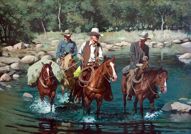 Oil painting by W.H. Ford, one of the artworks that Bob Eubanks and his family donated to CLU.
