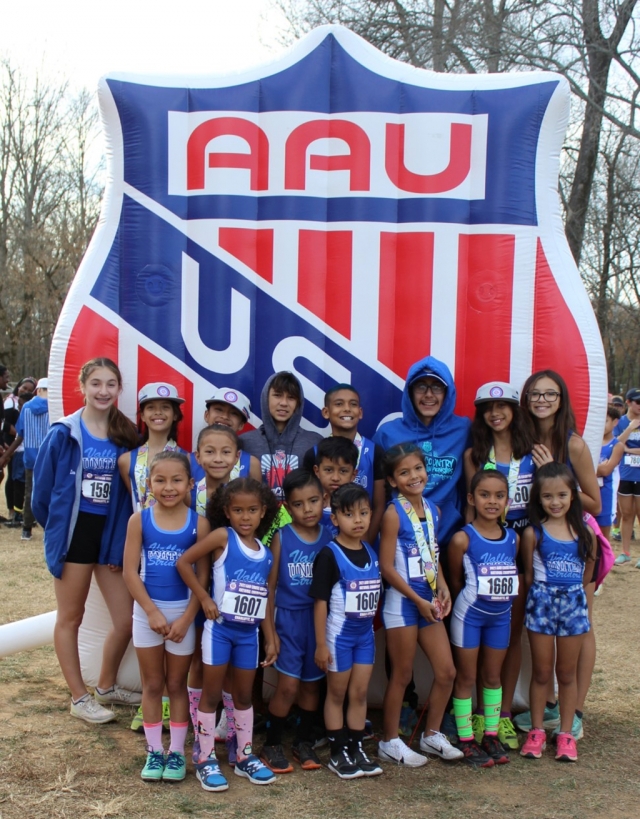 Fillmore Condors Cross Country team competed at the AAU National Cross-Country Championships against over 2,000 other athletes on Saturday, December 4th in North Carolina. Back Row: Leah Barragan, Kirsten Theobald, Lucy Zuniga, Abel Arana, Diego Felix, Kristen and Kaylie Theobald. Front Row: Athena and Caroline Villela, Mila Castro, Robert Marin Jr., Giovanni and Sophia Cortez, Itzel Arana, Zoey Zuniga and Kenzie Theobald. Photos Courtesy Fillmore Condors Cross Country President Erika Arana.